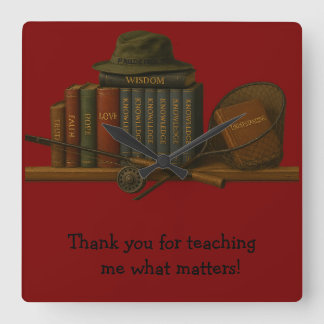 Fishing for Understanding Square Wall Clock