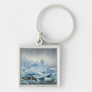 Fishing for Walrus in the Arctic Ocean, 1841 Keychain