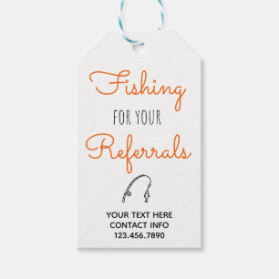 Fishing for Your Referrals Business Gift Tags