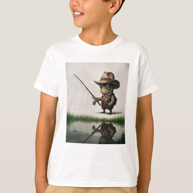 Fishing Frog T-Shirt (Front)