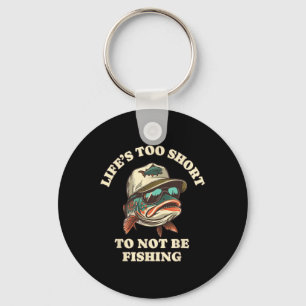 Fishing Fun Chill Trout Fisherman Keychain