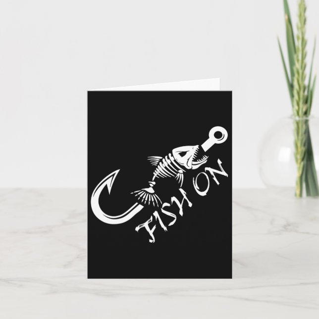 Fishing Funny Fishermen Fathers Day  Card (Front)