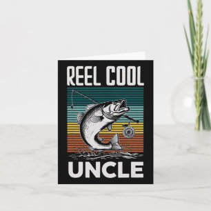 Fishing Funny Mens Reel Cool Uncle For Men Card