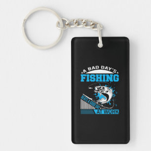 Fishing Gift A Good Day Fishing Keychain