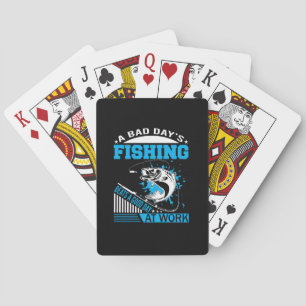 Fishing Gift A Good Day Fishing Playing Cards