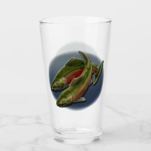 Fishing Glasses Personalized Wild Salmon Glasses