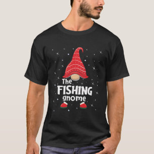 Fishing Gnome Family Matching Christmas Funny Paja T-Shirt