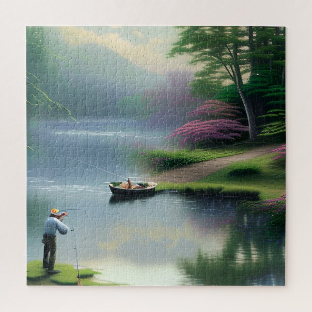 Fishing Graphic Jigsaw Puzzle (Vertical)