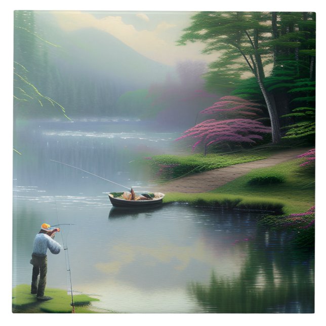 Fishing Graphic Tile (Front)