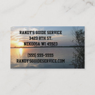 Fishing guide business cards