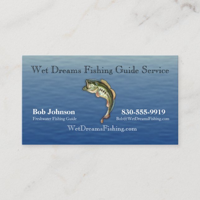 Fishing Guide Service Business Card (Front)
