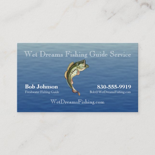 Fishing Guide Service Business Card (Front)