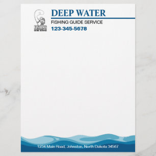 Fishing Guide Service Letterhead