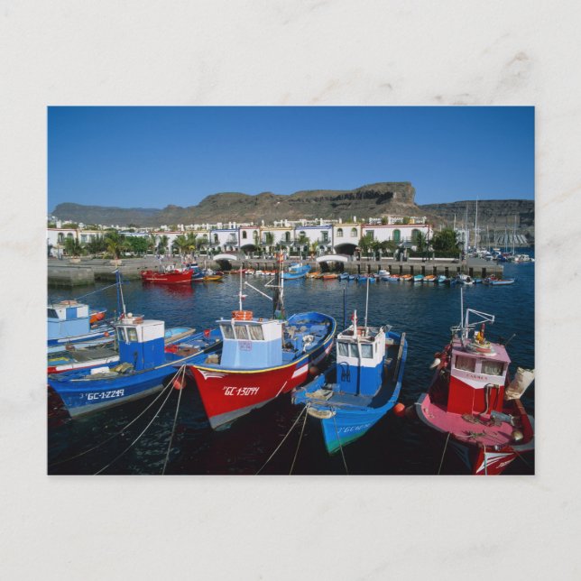 Fishing Harbour, Puerto de Mogan, Gran Canaria, Postcard (Front)