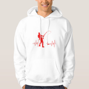 Fishing Heartbeat Fisherman Fishing Lovers Fish Hoodie