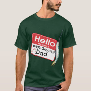 Fishing, Hello My Name is T-Shirt