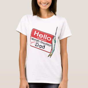 Fishing, Hello My Name is T-Shirt