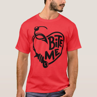 Fishing Hooks Motif , Fishing Love Fishing , Bite T-Shirt