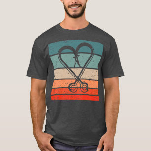 Fishing Hooks Retro Style Vintage 261 T-Shirt