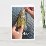 Fishing Humour for Brother Birthday Customize Card<br><div class="desc">Does he love fishing?   Here's the perfect card for the Brother photos thanks to BuzzFarmer on Flick</div>