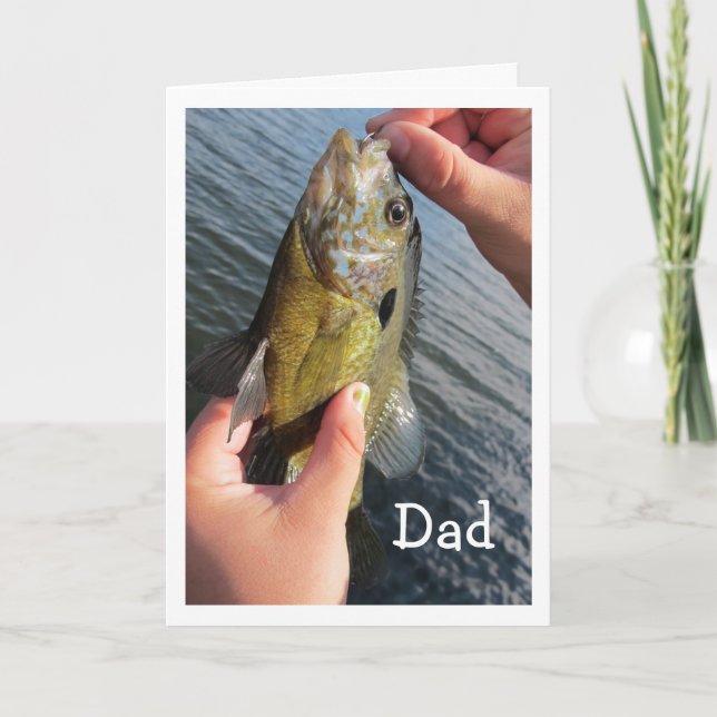 Fishing Humour for Dad's Birthday to Customize Card (Front)