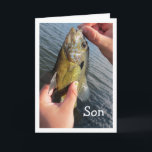 Fishing Humour Son Birthday to Customize Card<br><div class="desc">Great Birthday Card for the Son who loves to Fish thanks to BuzzFarmer on Flickr</div>