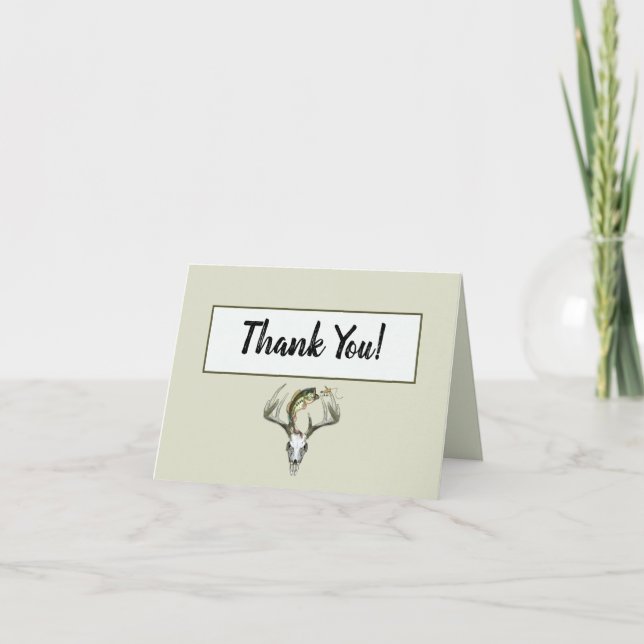 Fishing Hunting Thank You Card (Front)