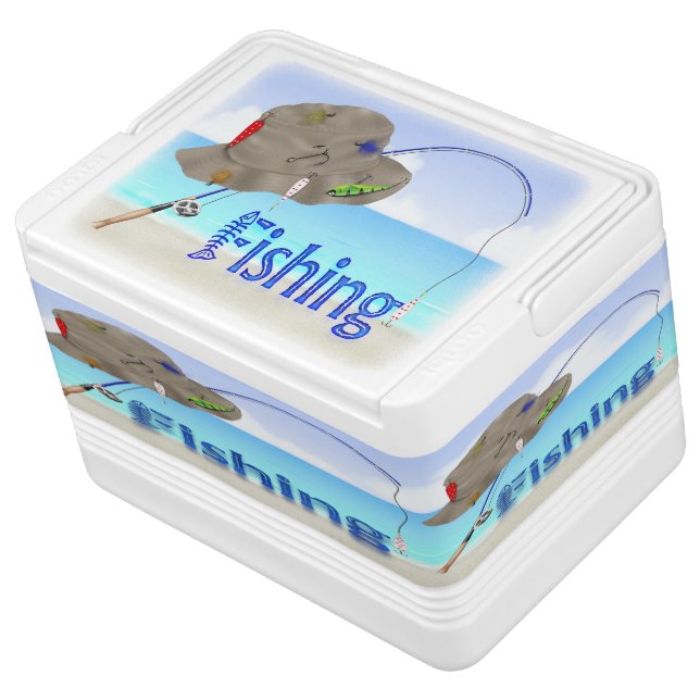 Fishing Igloo 12 Can Cooler (Angled)