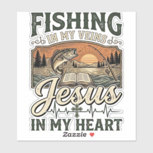 Fishing In My Veins Jesus In My Heart Vintage