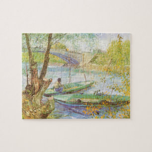 Fishing in Spring, Pont de Clichy Vincent van Gogh Jigsaw Puzzle