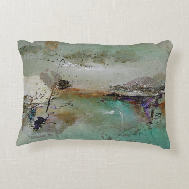 Fishing in the Creek Accent Pillow (Back)