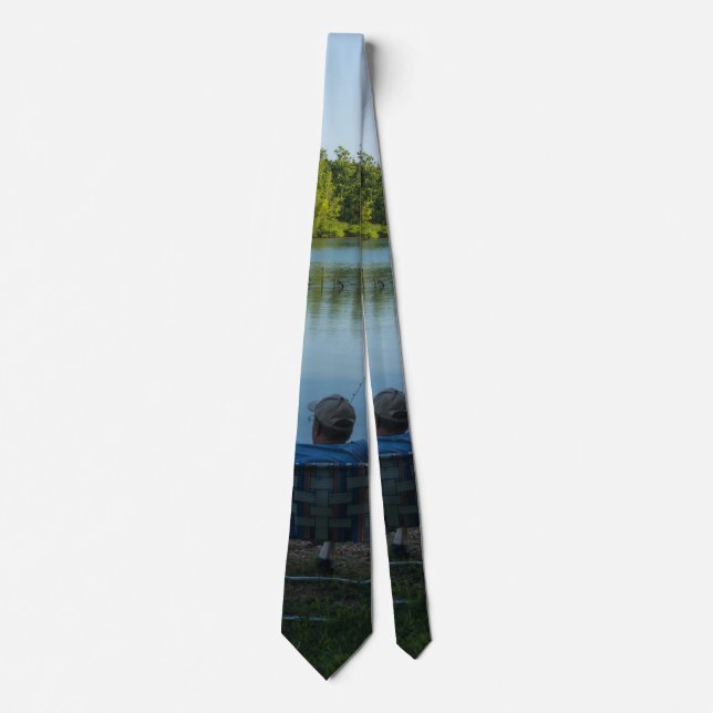 Fishing In The Morning Neck Tie (Front)