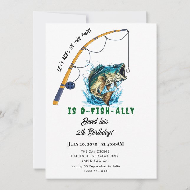 fishing  invitation (Front)