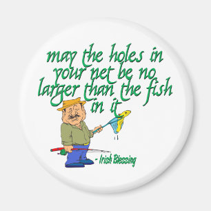 Fishing Irish Blessing Magnet