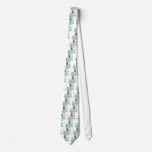 Fishing Irish Blessing Tie (Front)