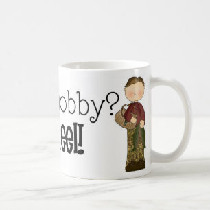 Fishing Is a Hobby? Get Reel! Fishing Humor Coffee Mug
