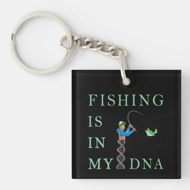 Fishing is in my DNA Keychain (Front)
