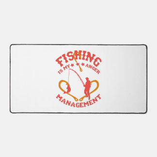 Fishing is my Anger Management Desk Mat