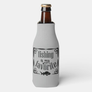 Fishing is my favourite quote  bottle cooler
