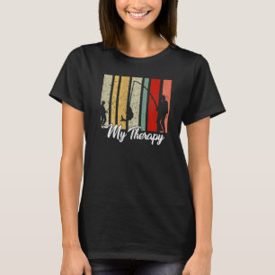 Fishing Is My Therapy Funny Vintage Retro Fishing T-Shirt