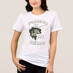 Fishing Is My Therapy Tri-Blend Shirt