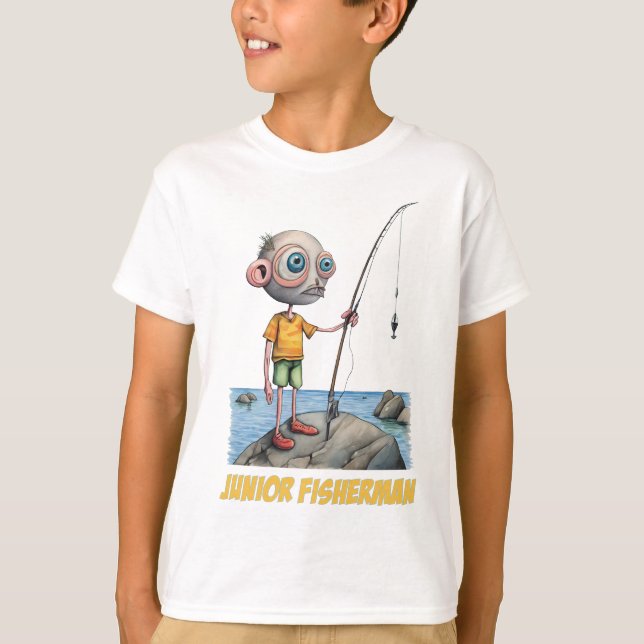 Fishing Kid's T-Shirt (Front)