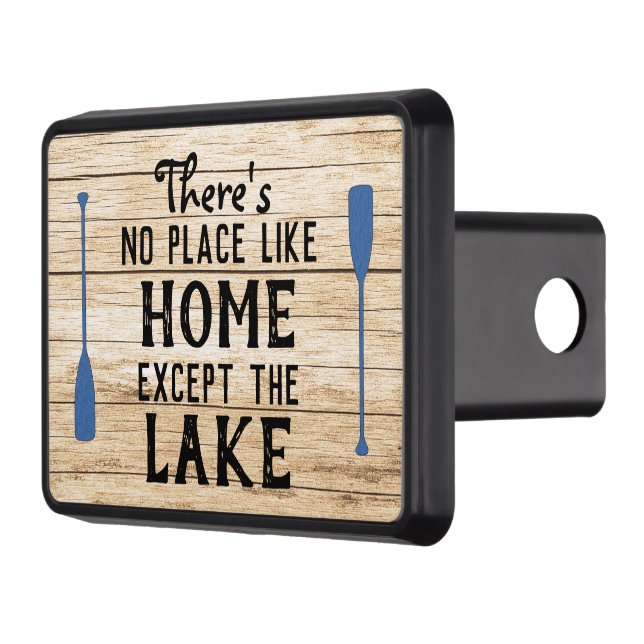 Fishing Lake House Trailer Hitch Cover (Left)