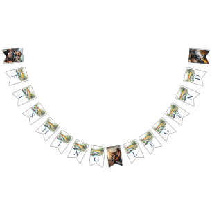Fishing Legend Adult Birthday Photo Bunting Flags
