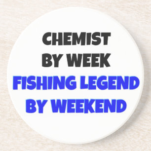 Fishing Legend Chemist Coaster
