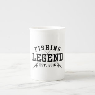 Fishing Legend Established 2016 Bone China Mug