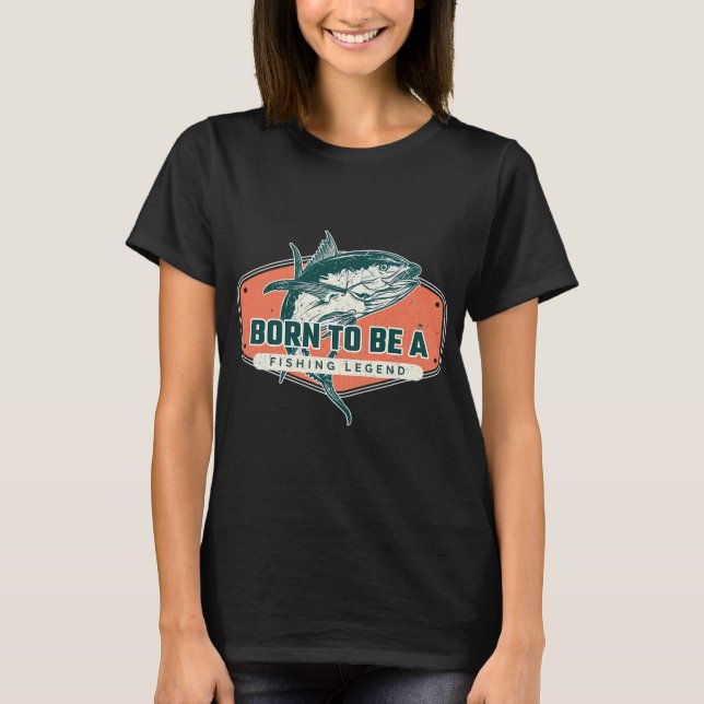 Fishing Legend Graphic Artwork T-Shirt (Front)