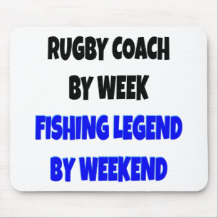 Fishing Legend Rugby Coach Mouse Pad