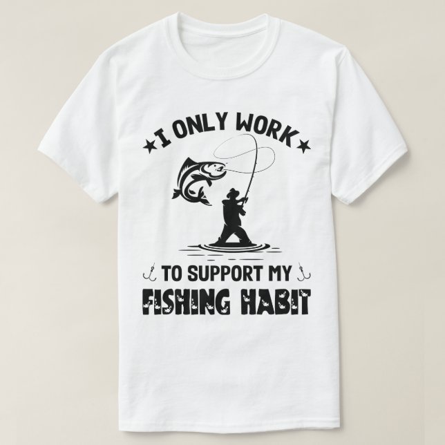 Fishing Lover, Fisherman Gift Idea T-Shirt (Design Front)