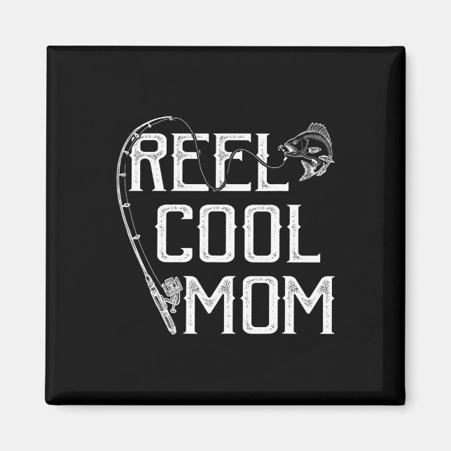 Fishing Lover Gift Reel Cool Mom Fisher Price Lovi Magnet (Front)